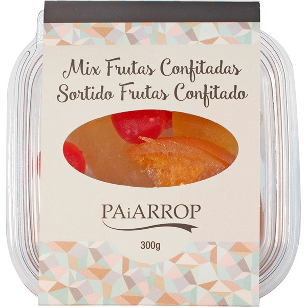 mix de frutas confitadas tarrina 300 g