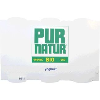 Iogurte Natural Biológico embalagem 125 g - Pur Natur