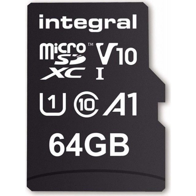 Imagem 0 de Cartão de Memória Integral Micro SDHC 64GB, UHS-I + Adaptador