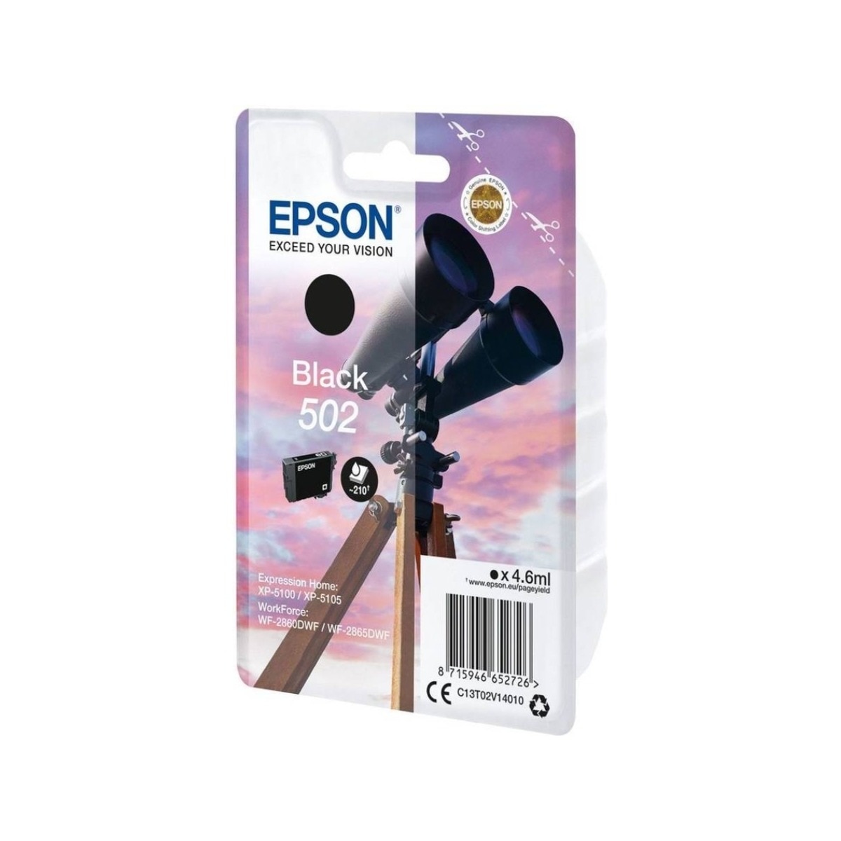 Tinteiro Epson 502 - Preto 1