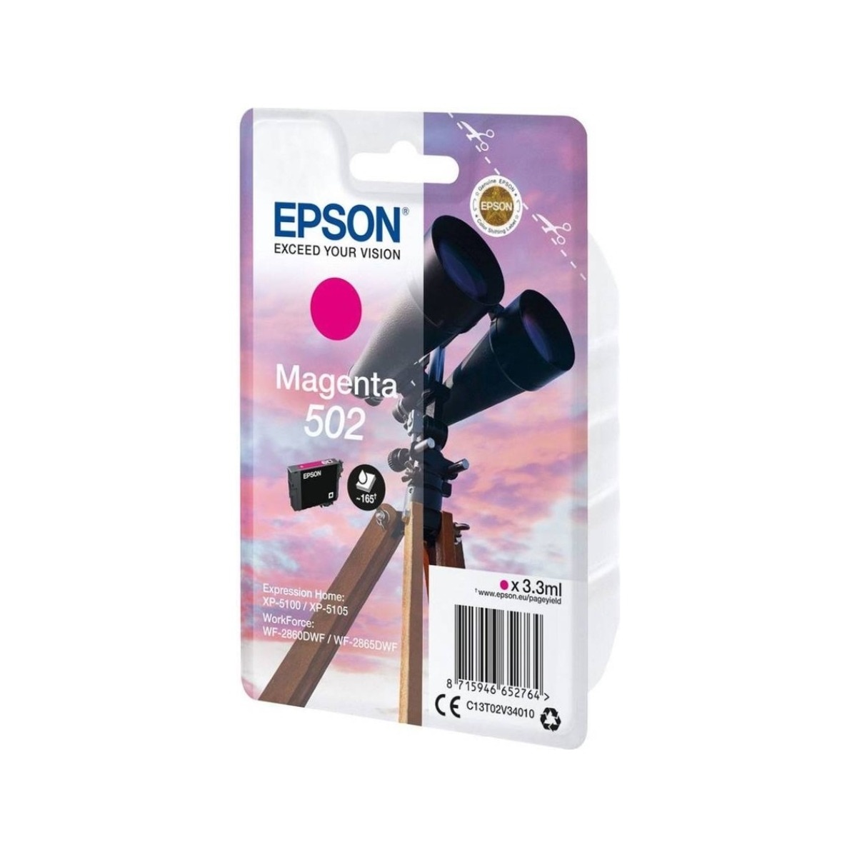 Imagem 0 de Tinteiro Epson 502 - Magenta