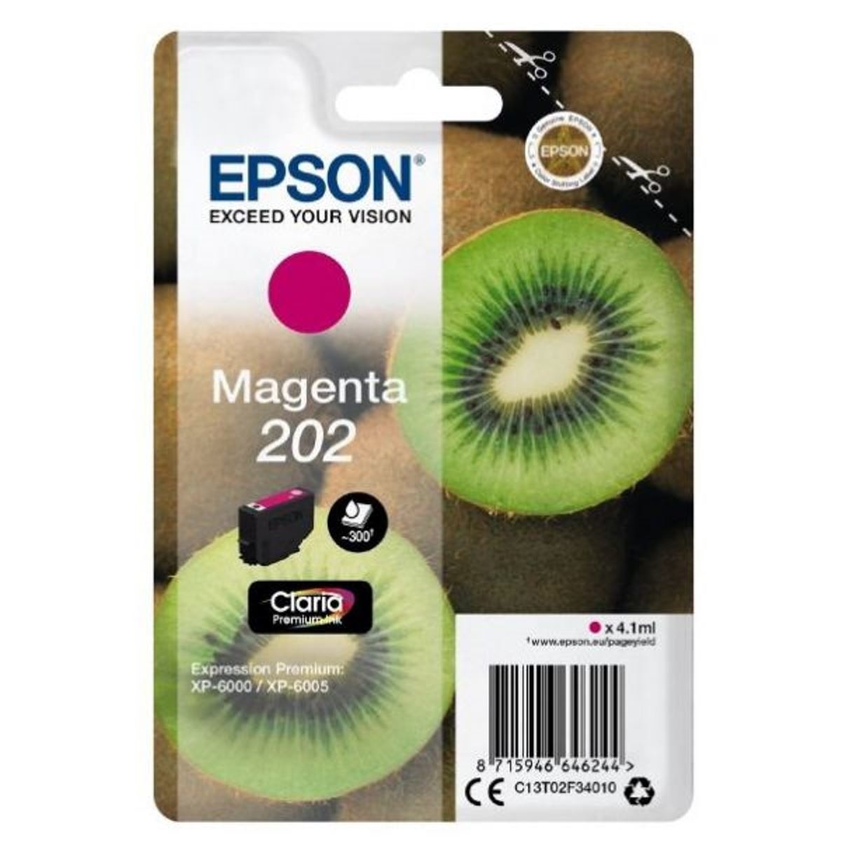 Imagem 0 de Cartucho Epson 202 Claria Premium Magenta - C13T02F340