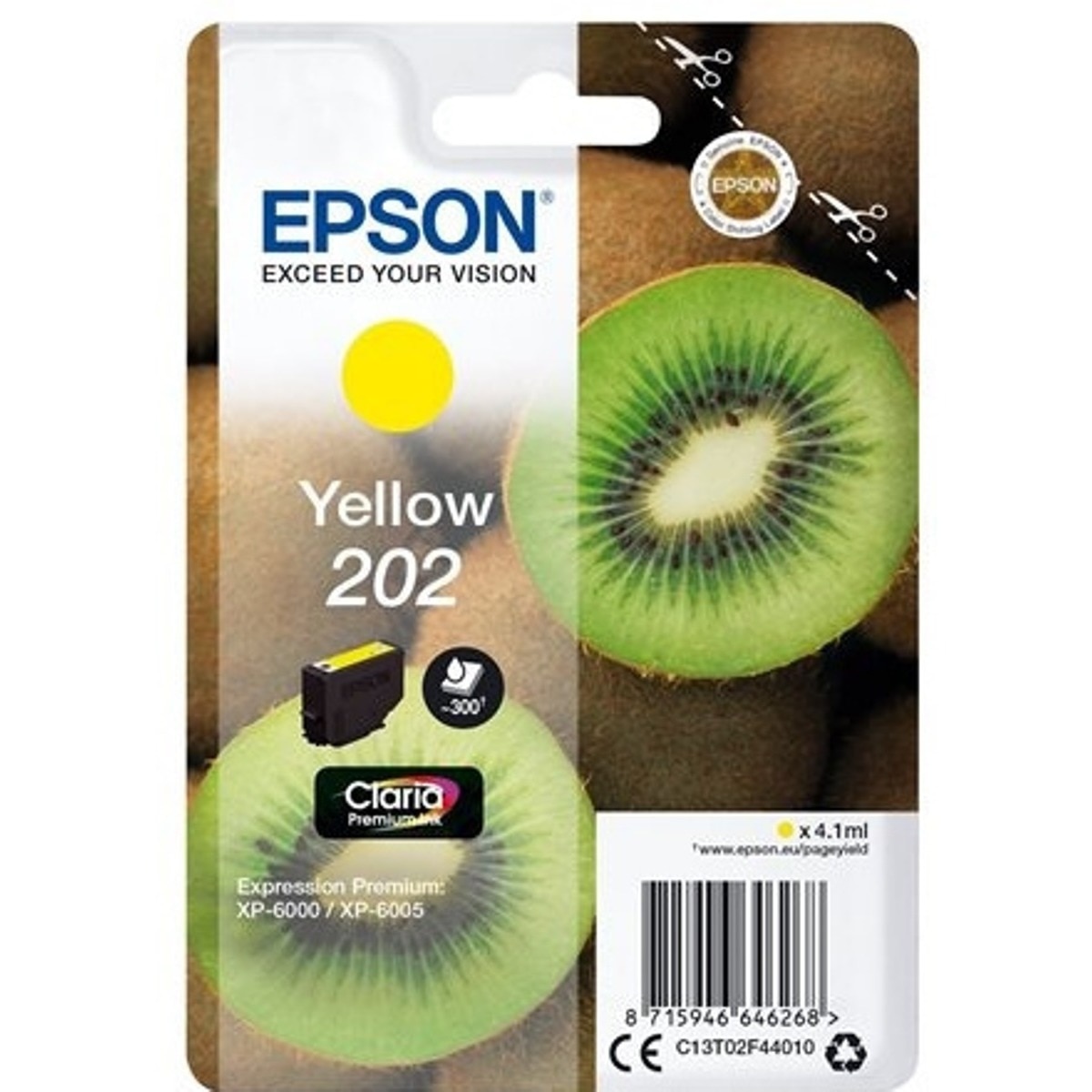 Imagem 0 de Cartucho Epson 202 Claria Premium Amarelo - C13T02F440