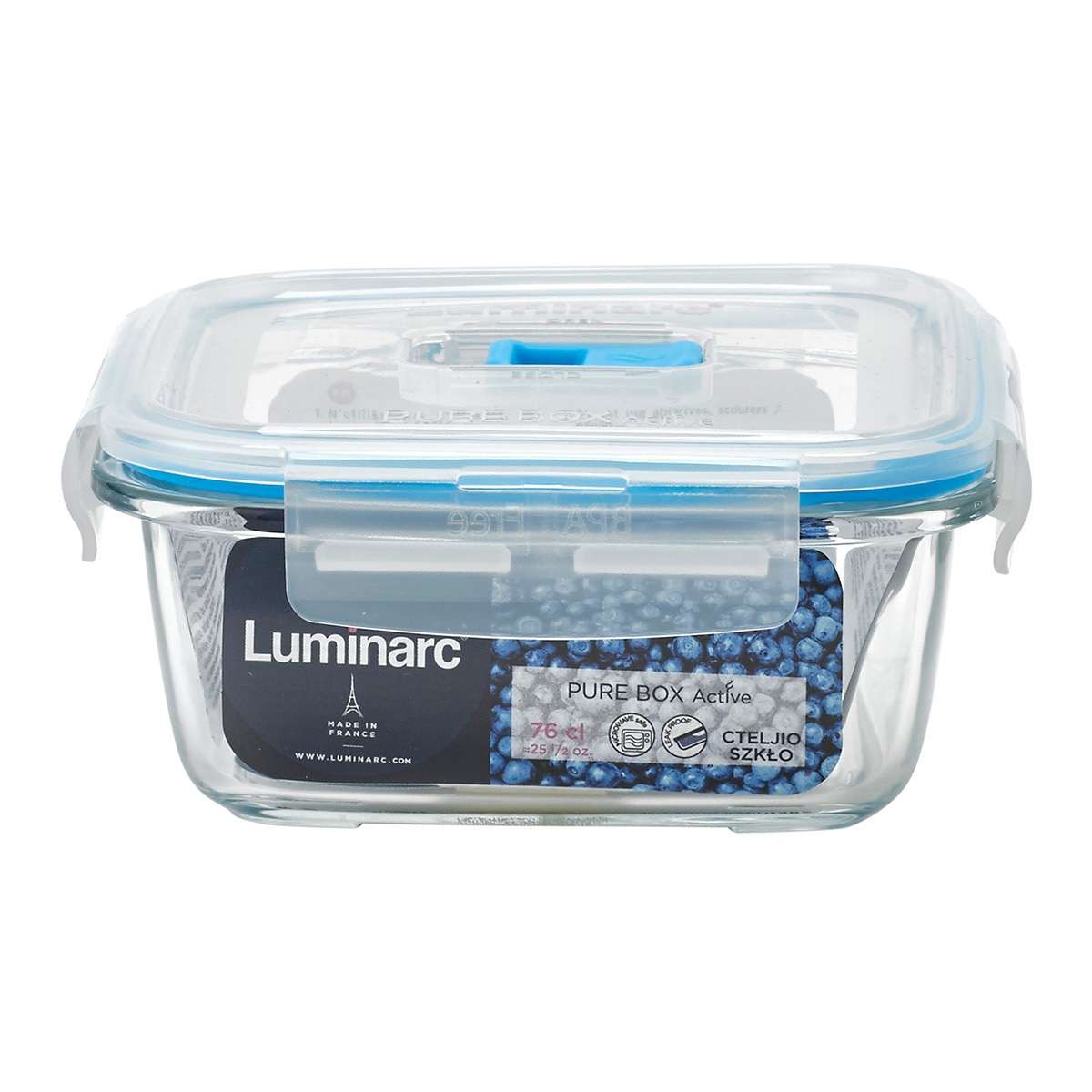 Hermético cuadrado Pure box Active Luminarc Cristal-3