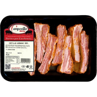 costillas ibéricas adobadas peso aproximado bandeja 800 g - Campovilla