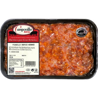 picadillo adobado de cerdo ibérico bandeja 350 g - Campovilla