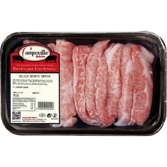 delicias frescas de secreto ibérico bandeja 300 g - Campovilla
