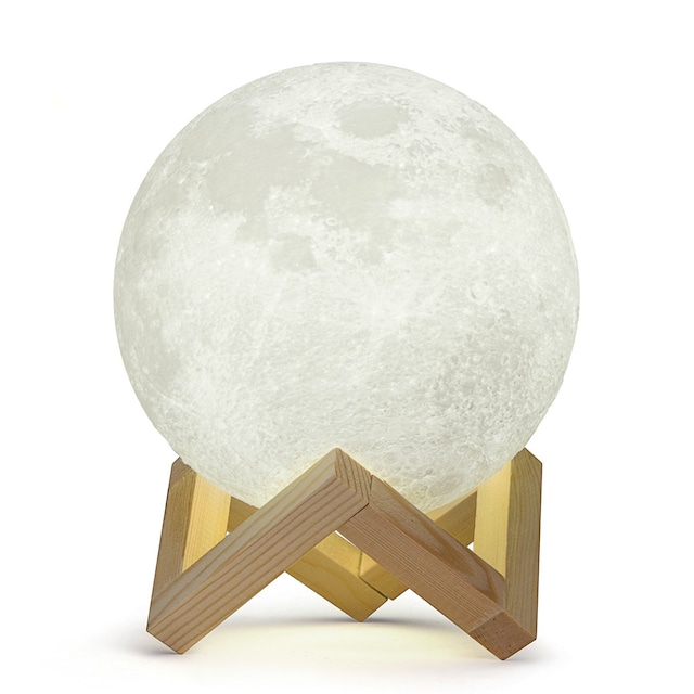 Imagen 0 de Lámpara Milimetrado Luna Te Regalo la Luna Blanco Madera