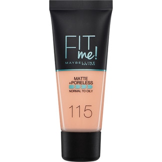 base de maquillaje Fit Me Matte Afina Poros 115 Ivory - Maybelline