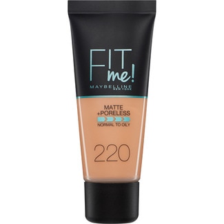 base de maquillaje Fit Me Matte Afina Poros 220 Natural Beige - Maybelline