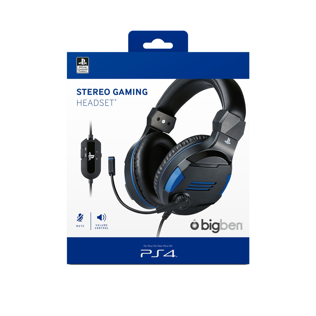 Auriculares BIGBEN estereo con microfono licenciados para PS4 - Main Image