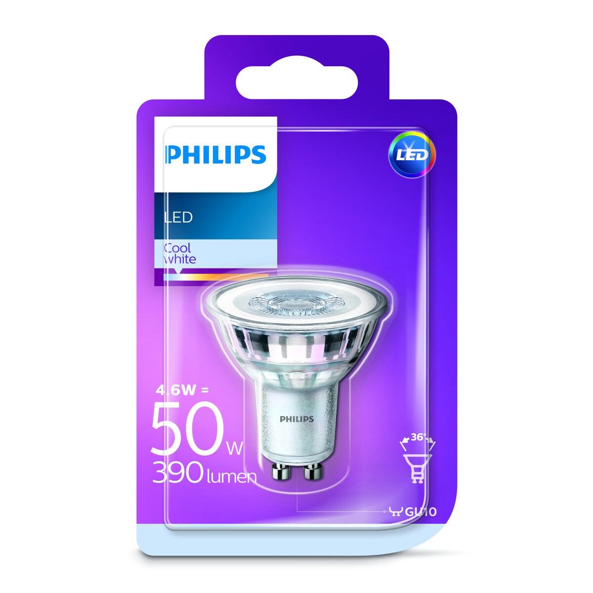 Bombilla LED GU10 4,6 W Luz neutra ( >= 3000 K / <= 5000 K )-2