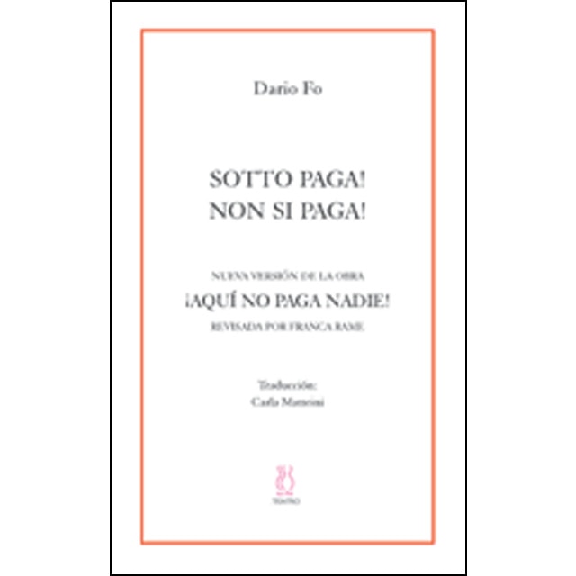 Imagen 0 de Sotto paga-non si paga (Tapa blanda)