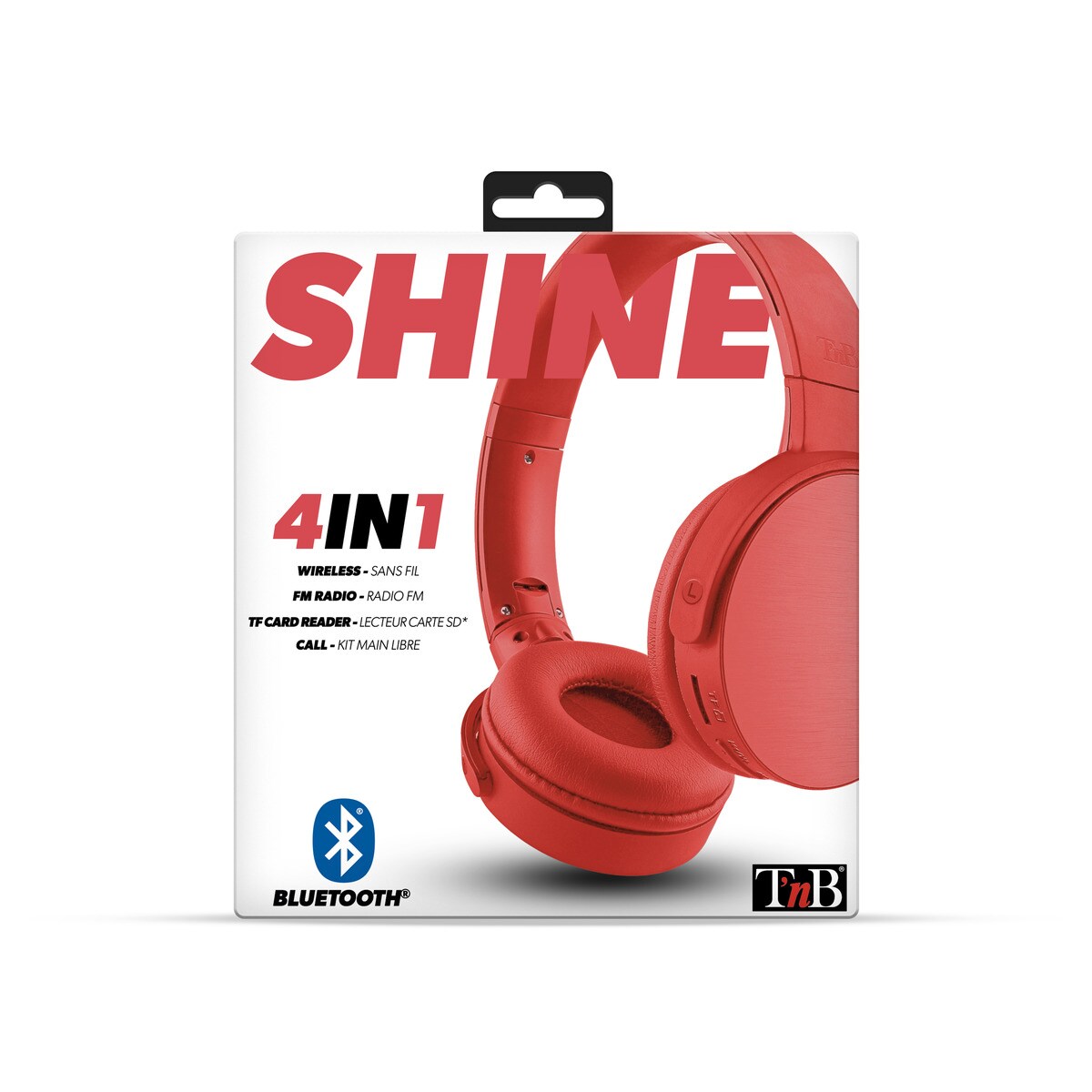 Auriculares de diadema TNB Air Shine Rojo Bluetooth · El Corte Inglés