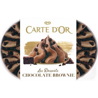 Carte D'or Gelado de Chocolate e Brownie embalagem 900 ml