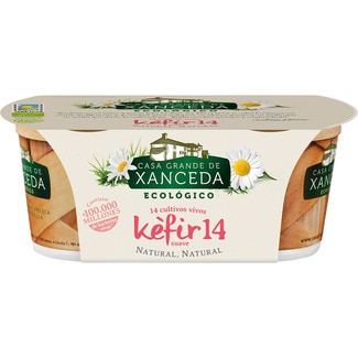 kéfir 14 suave natural ecológico pack 2 unidades 125 g - Casa Grande De Xanceda