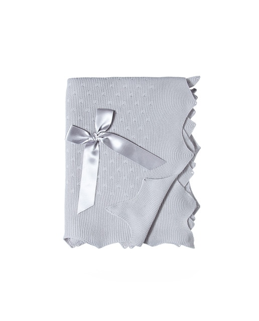 Imagen 0 de Toquilla Cotton Juice Baby Home Tricotosa Punto Dralon gris