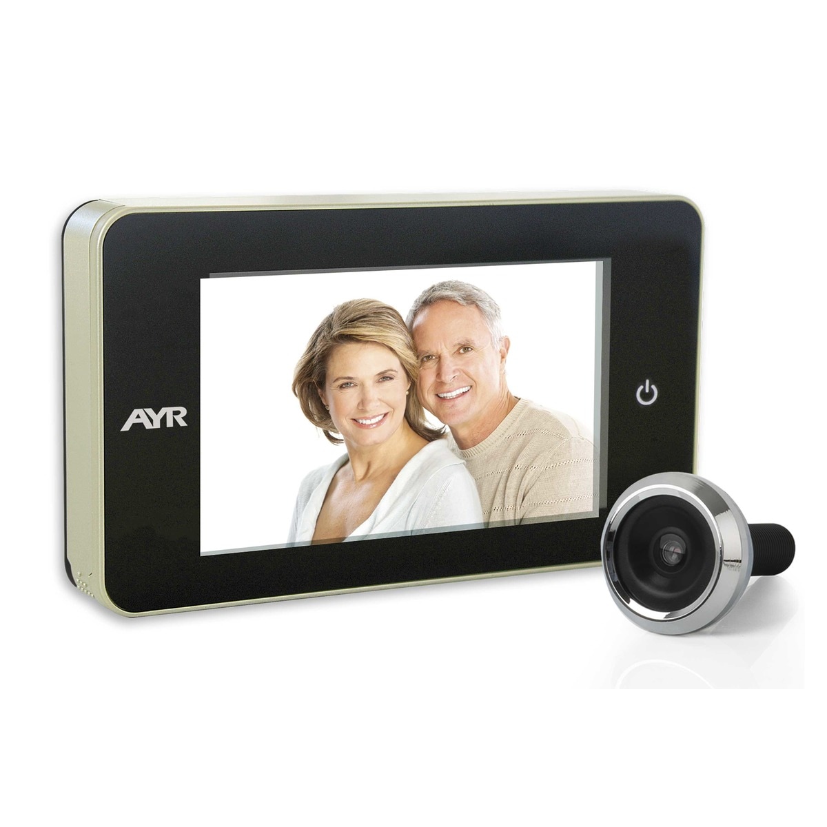 Mirilla Digital AYR-754 con LCD 4'' (10,16 cm) Cromo-1