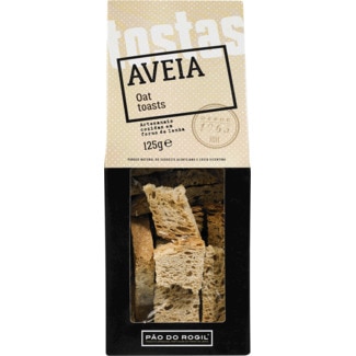 Pão de Aveia Tostas embalagem 125 g - Pão Do Rogil