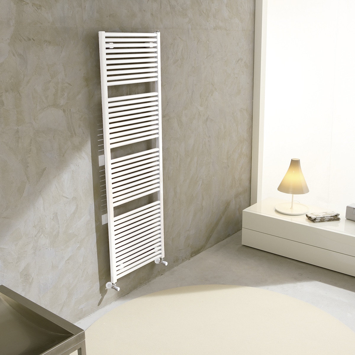 Toalheiro radiador com 2 espaços Novo Branco-2