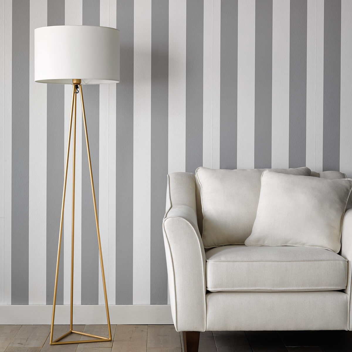 Papel de parede às riscas Basic El Corte Inglés Preto-3