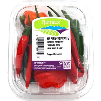 pimiento picante mix tarrina 100 g - Herbex