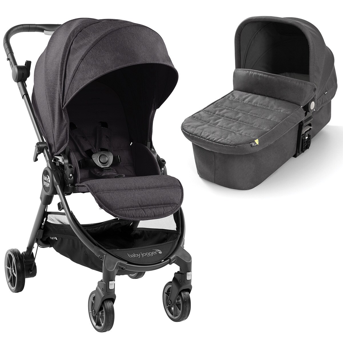 Baby Jogger City Tour Lux ligero cochecito de viaje compacto Granito Con Bolso Nuevo