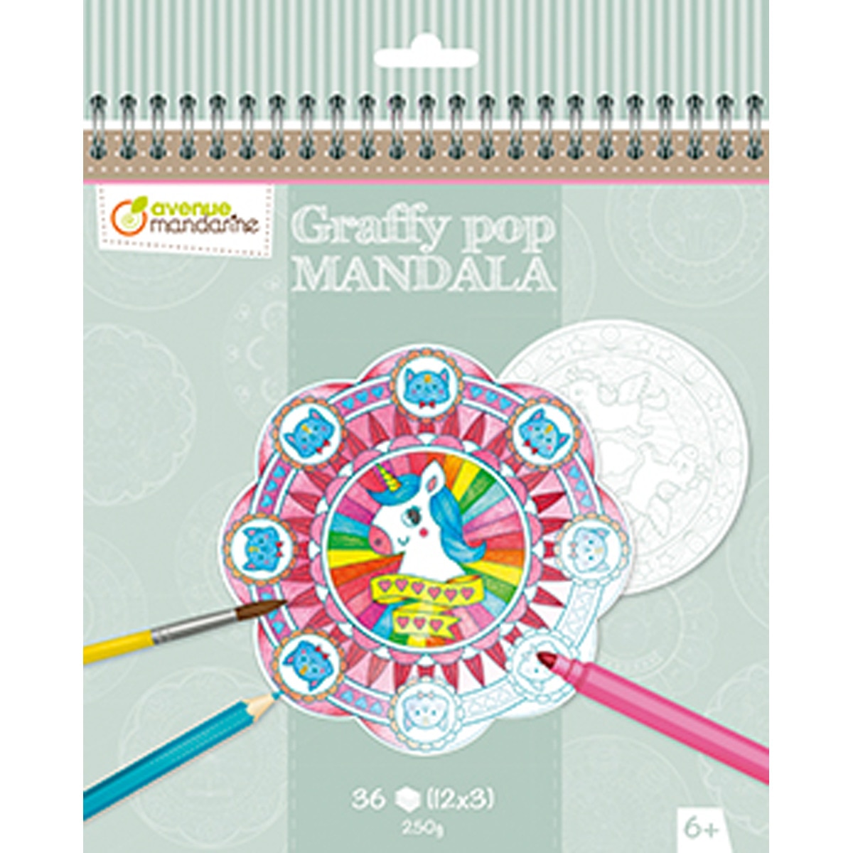 Imagem 0 de Graffy Pop Mandala, Magia Avenue Mandarine Rosa