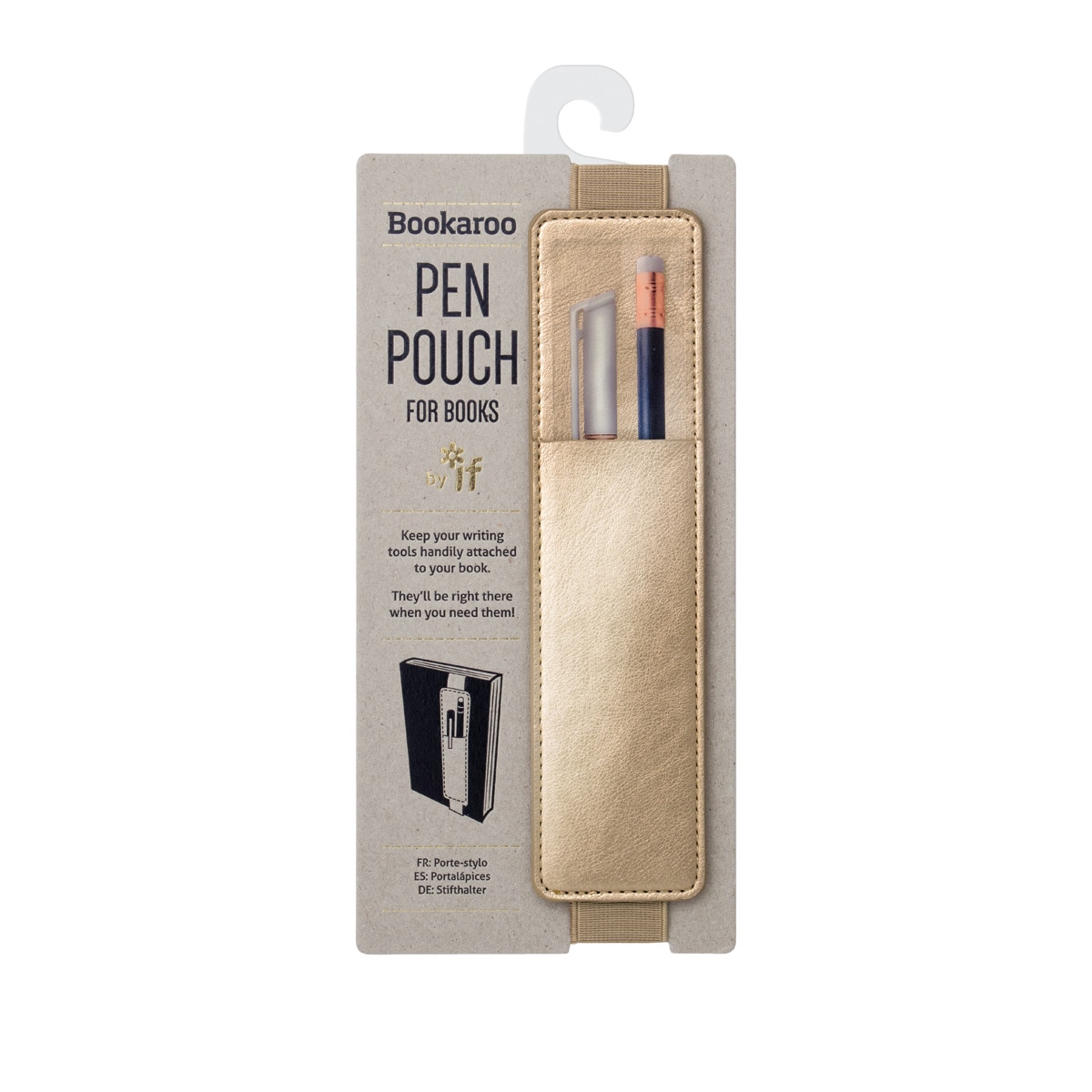Imagem 0 de Porta-lápis para Bloco Bookaroo Pen Puch Dourado