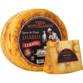 Diablo queso curado de oveja con mojo picón peso aproximado pieza 3,3 kg - Vega Sotuelamos