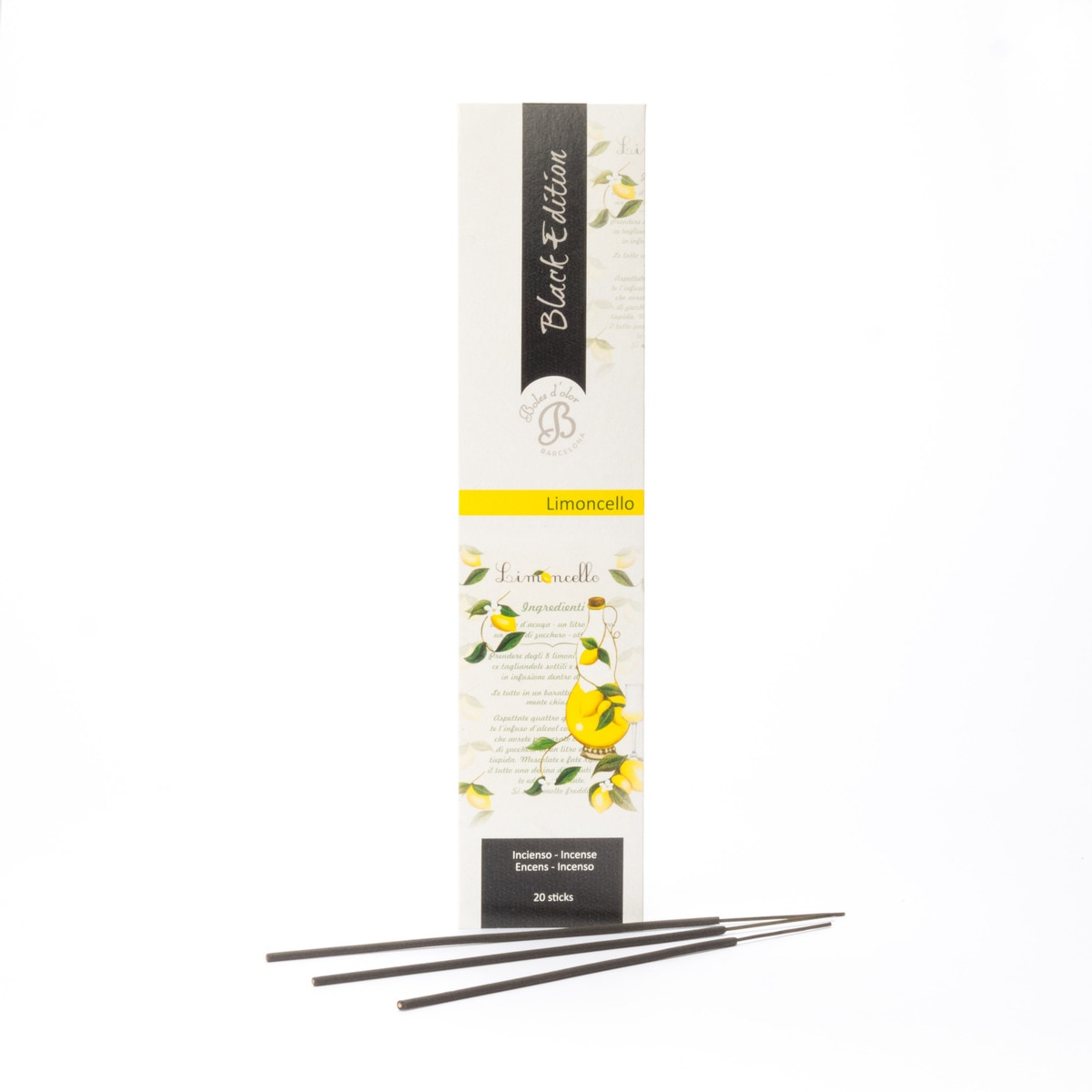 Incensos Black Edition Limoncello - 16 Sticks 1