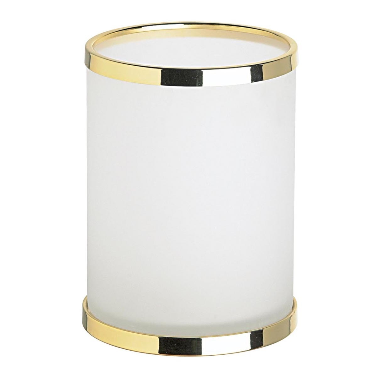 Papelera de baño sin tapa Windisch Oro-1