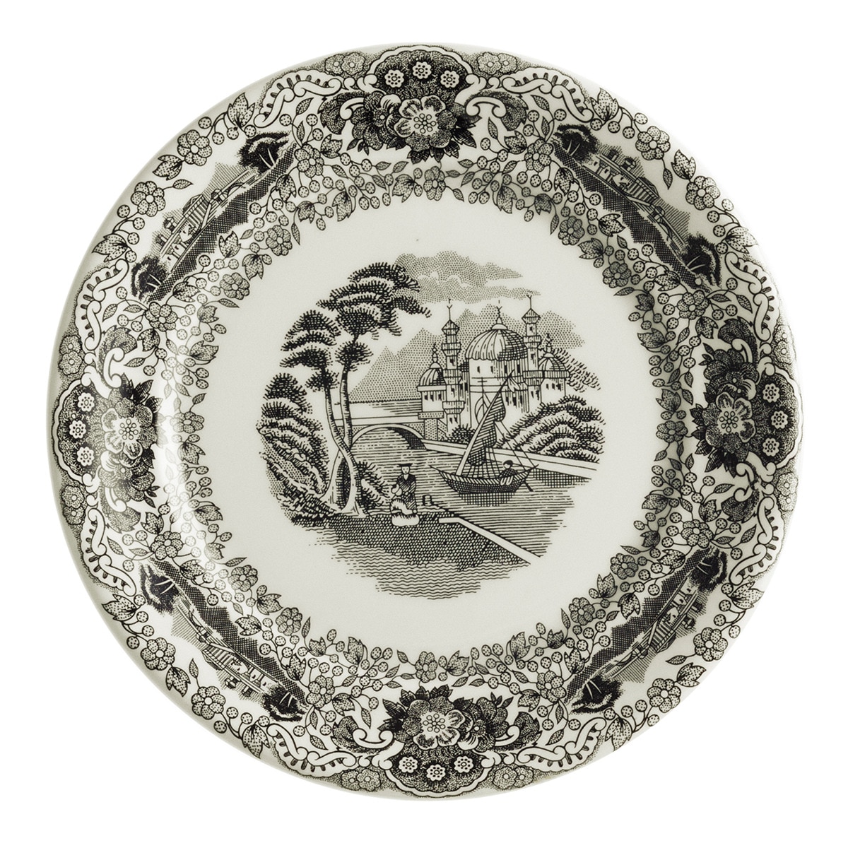 Plato de pan Negro Vistas La Cartuja de Sevilla Negro-1