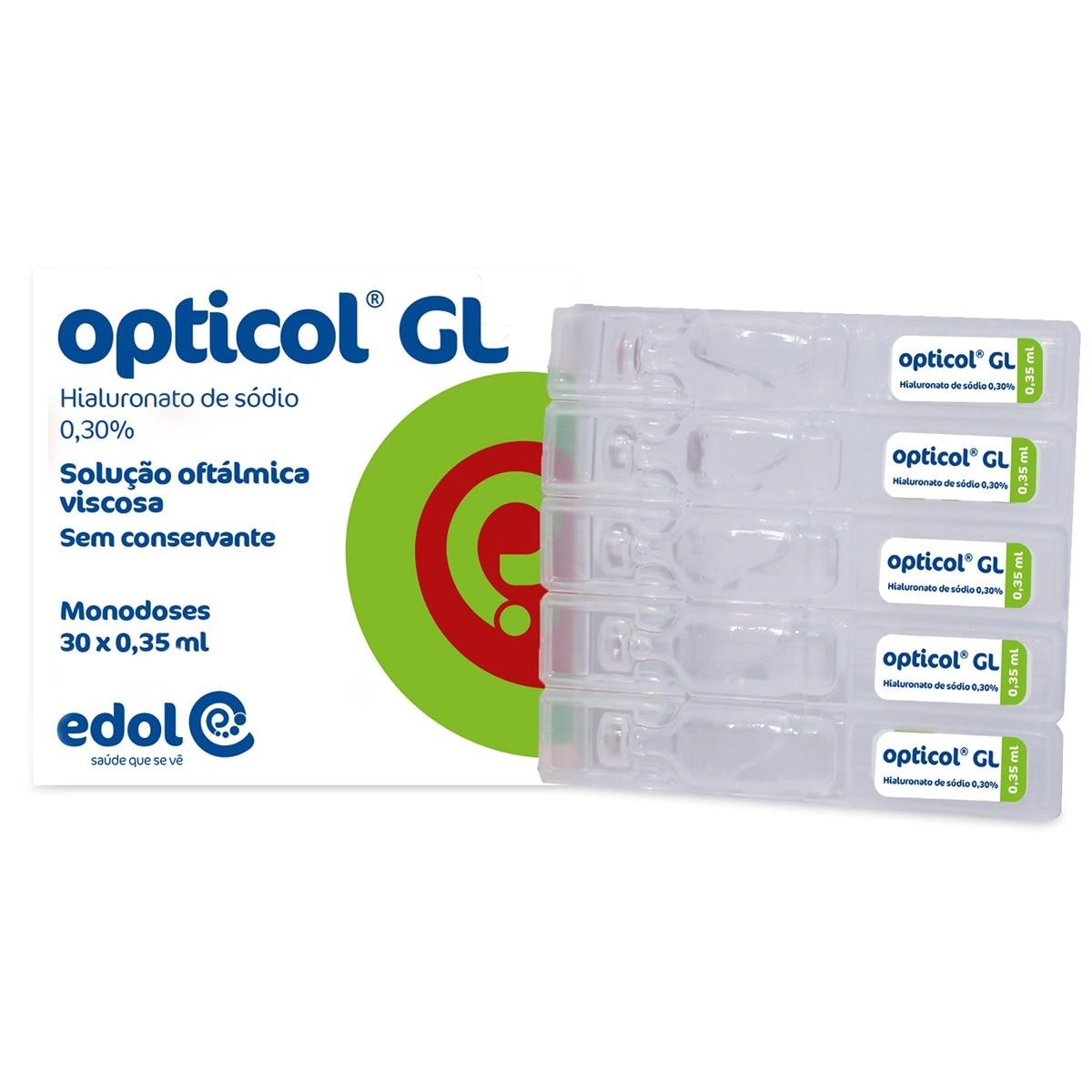 Imagem 0 de Solução Oftálmica Opticol GL Monodoses - 30x0,35 ml
