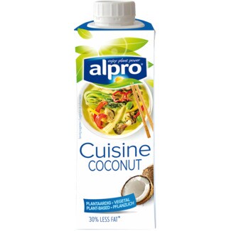 Alpro Creme Culinário de Côco embalagem 250 ml