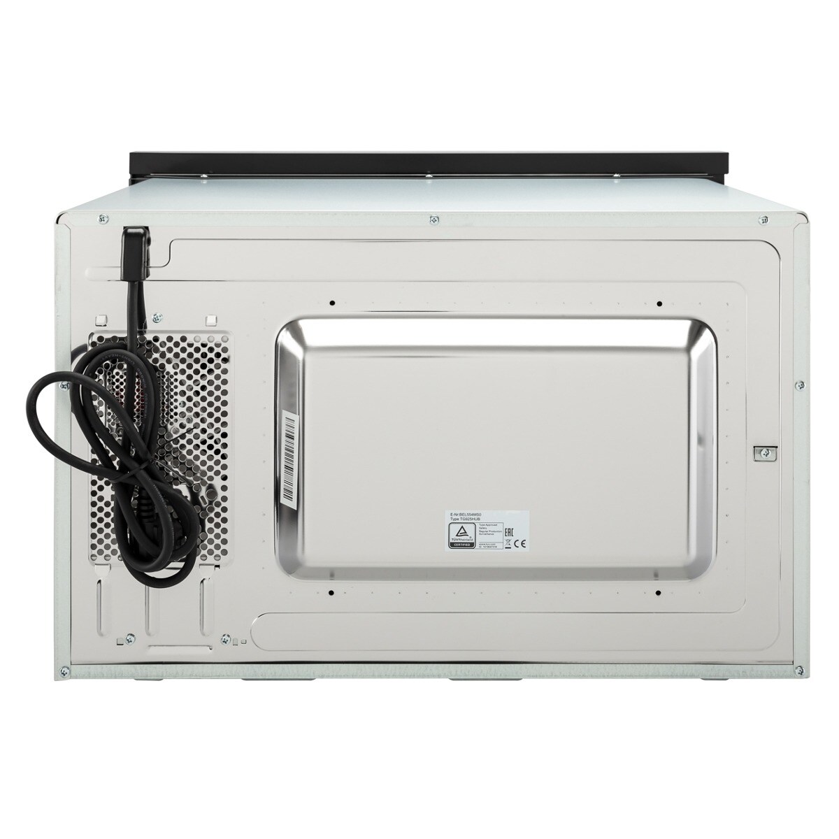 Micro-ondas de encastre BEL554MS0 com capacidade para 25 litros e grelhador Vidro preto/inox-4