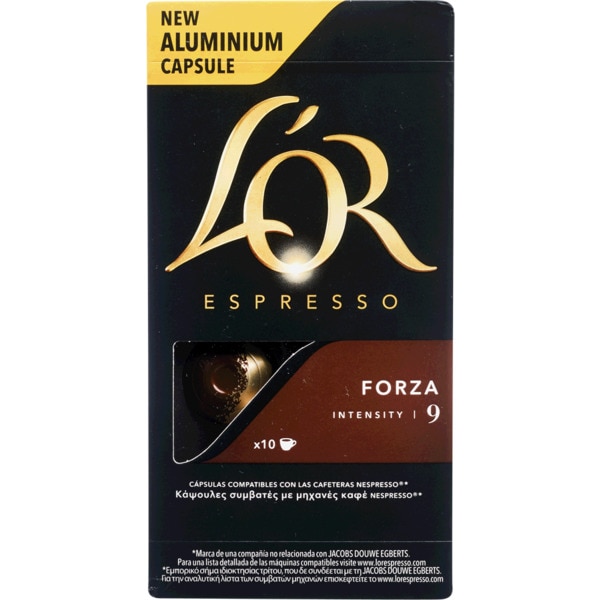 Café Forza para Nespresso Intensidade 9 embalagem 10 capsulas