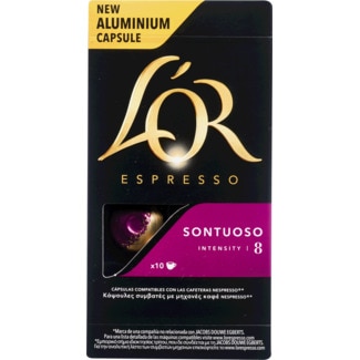 Café Sontuoso para Nespresso Intensidade 8 embalagem 10 cápsulas - L'or Espresso