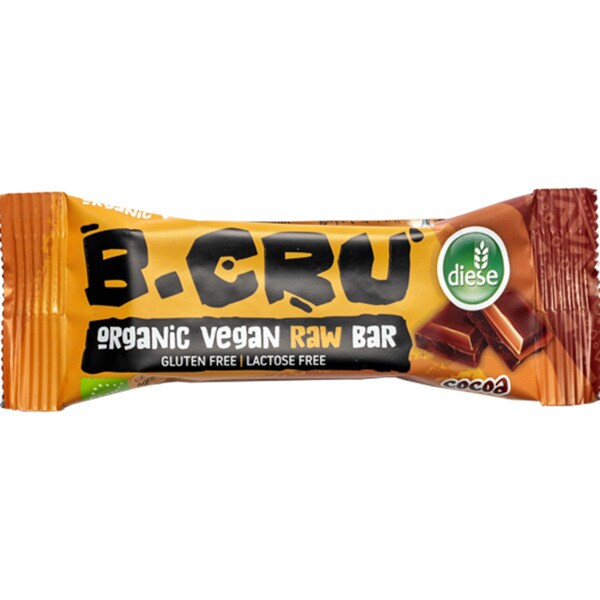 Diese B.Cru Barra Crua de Chocolate sem Glúten Biológica embalagem 35 g