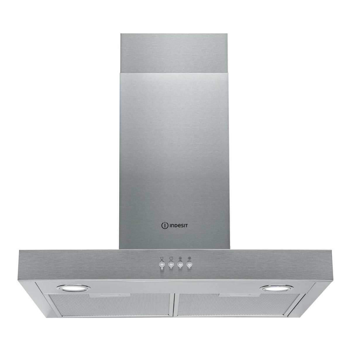 Imagem 0 de Exaustor de Parede Indesit IHBS 6.5 LM X com 3 Velocidades e de 60 cm - Inox