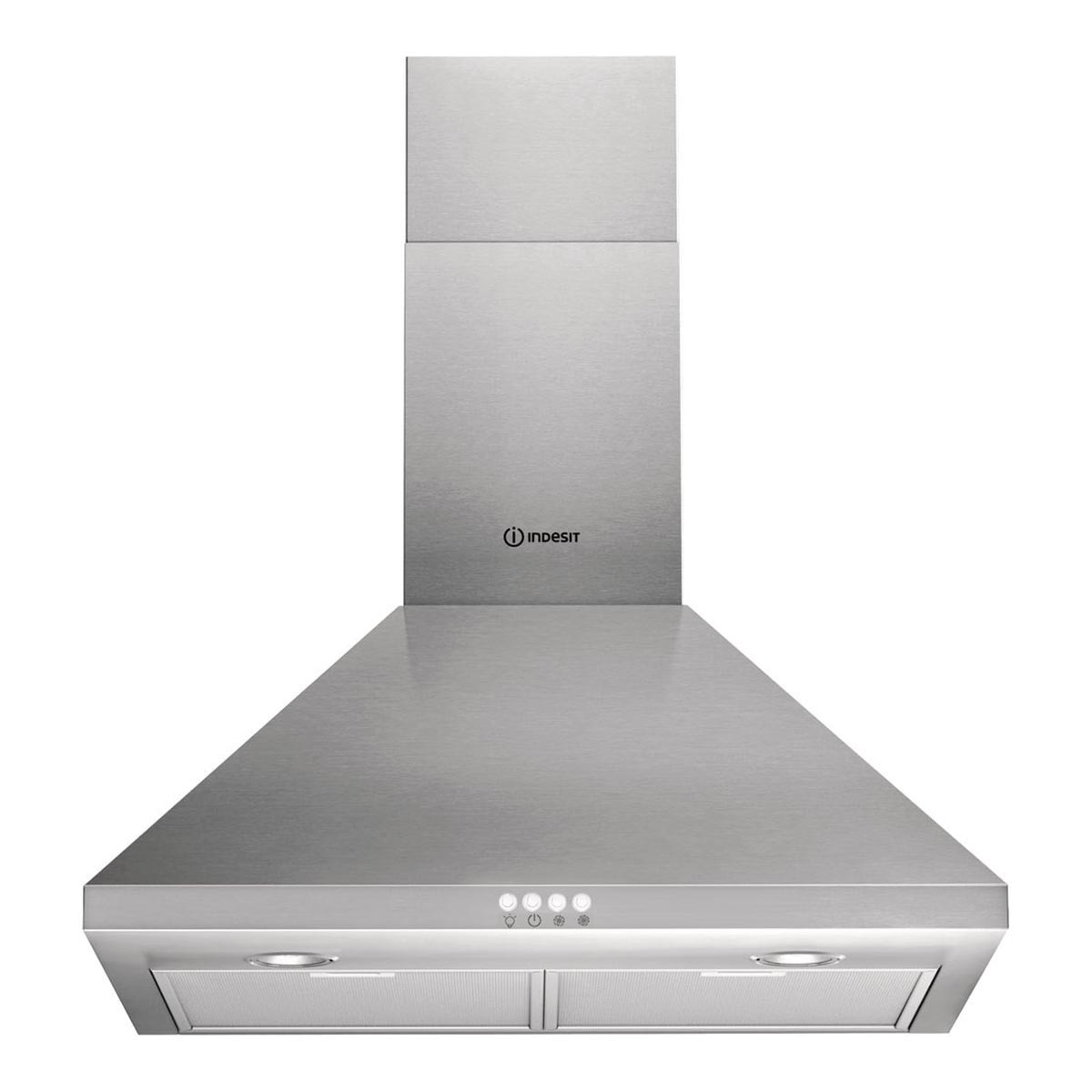 Campana decorativa Indesit 3 potencia de extracción - IHPC 6.5 LM X Acero Inox-1