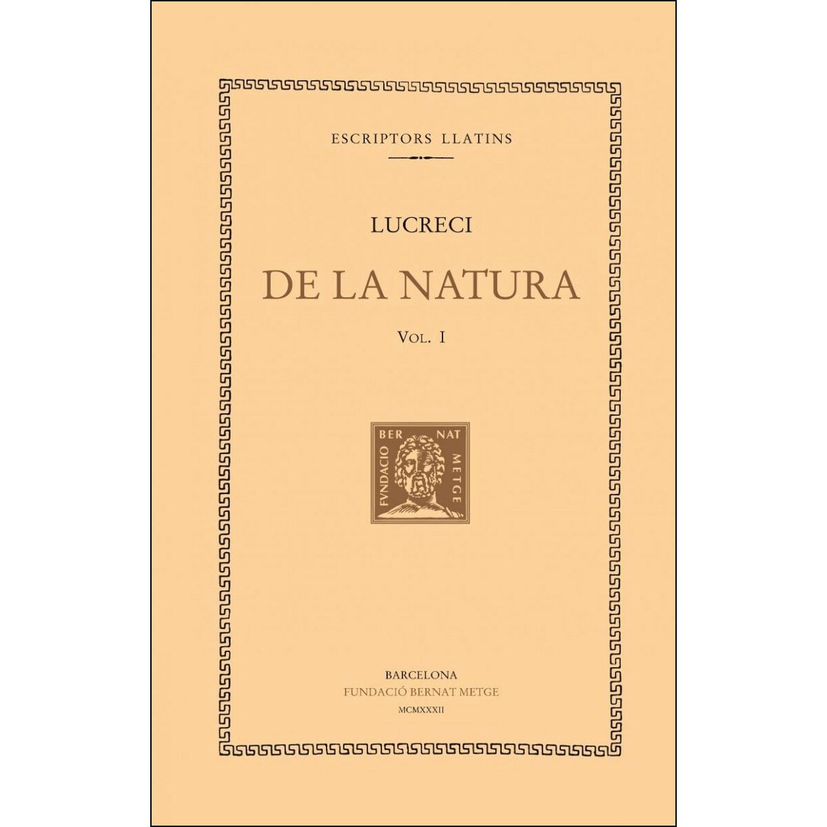 Imagem 0 de De la natura, vol. I (llibres I-III) (Capa mole)