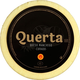 queso curado de oveja elaborado con leche pasteurizada DOP Queso Manchego peso aproximado pieza 3 kg - Querta
