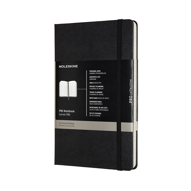 Cuaderno Profesional Large Tapa Dura Moleskine Negro · Moleskine · El