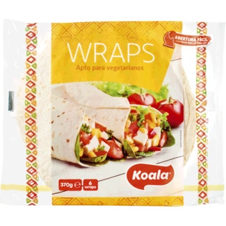 Wraps de Trigo 6 Unidades embalagem 370 g - Koala