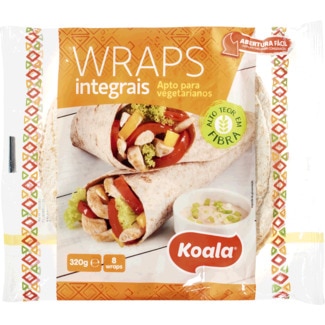 Wraps Integrais embalagem 320 g - Koala