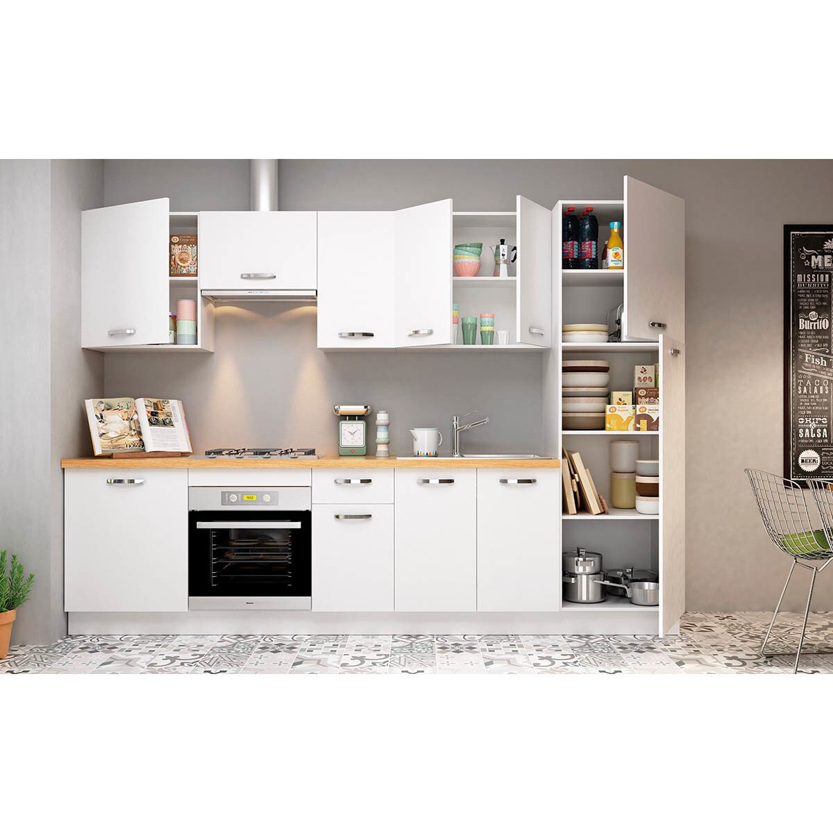 Módulo Bajo Horno Blanco-4