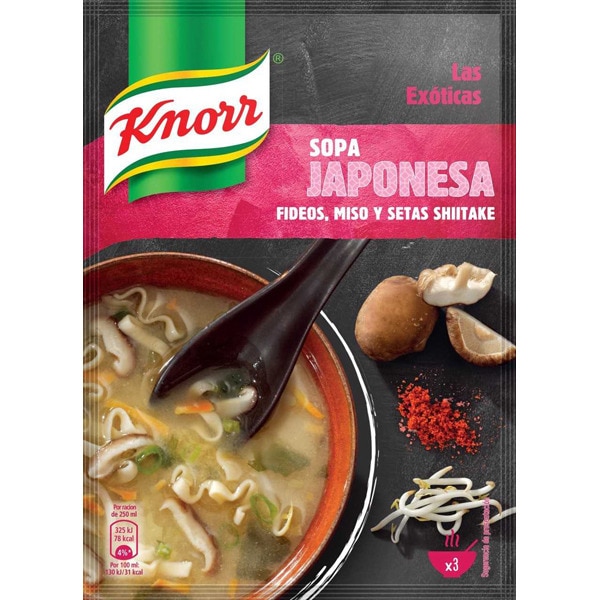 Buy Japanese soup with noodles, miso and shiitake mushrooms sachet 44 g