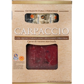 Carpaccio com Queijo Parmigiano Reggiano embalagem 110 g - Roler