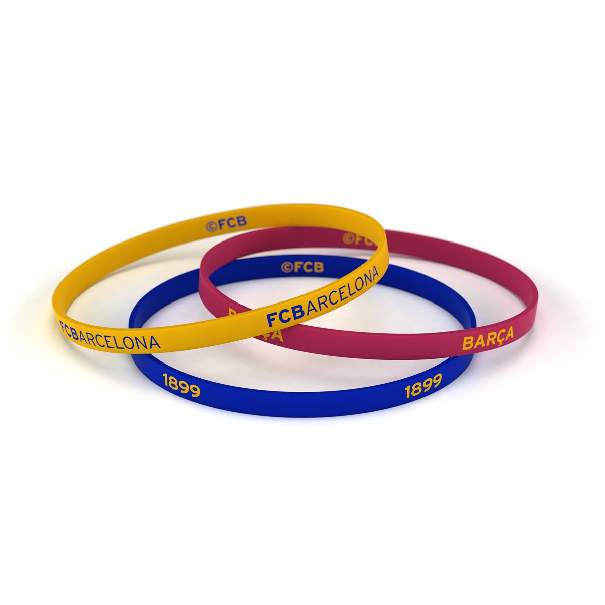 F.C. Barcelona - Pulsera Fútbol Club Barcelona Classic Tricolor Estándar Para Hombre